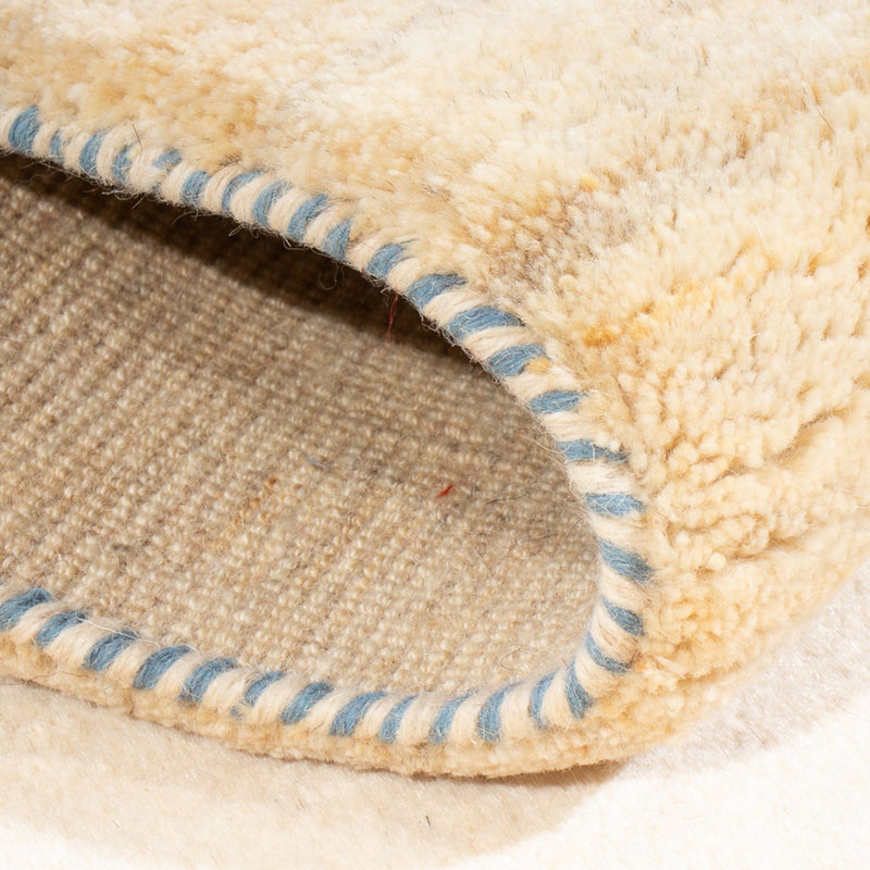 Tappeto corsia Tappeto Gabbeh - Persero - 193 x 83 cm - bianco naturale