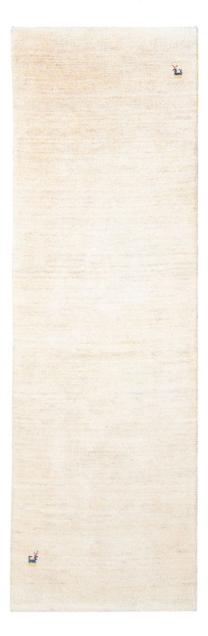 Tappeto corsia Tappeto Gabbeh - Persero - 245 x 79 cm - bianco naturale