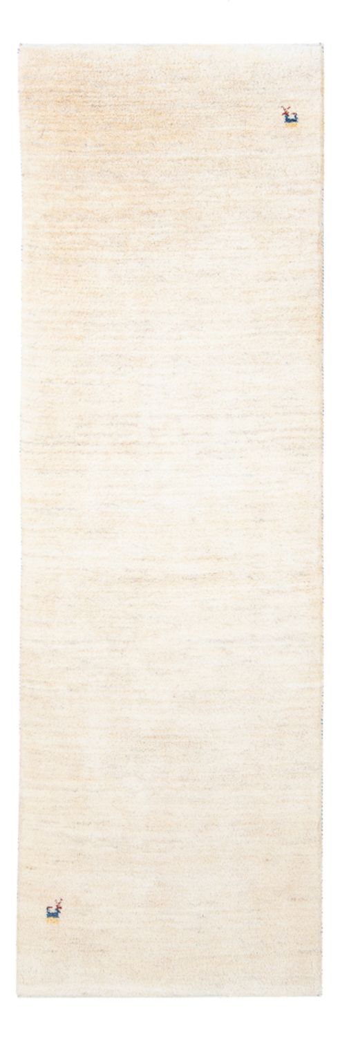 Tappeto corsia Tappeto Gabbeh - Persero - 245 x 79 cm - bianco naturale