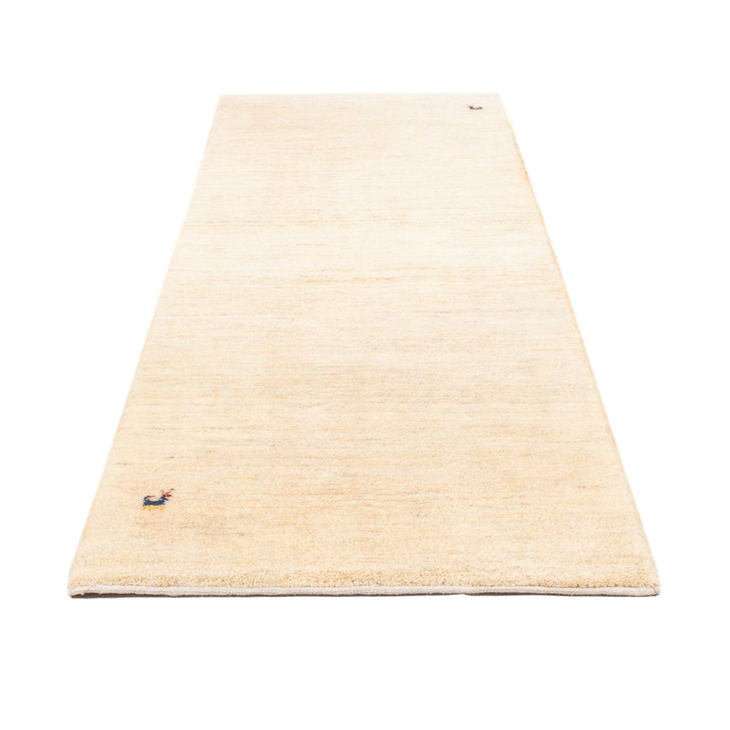 Tappeto corsia Tappeto Gabbeh - Persero - 245 x 79 cm - bianco naturale