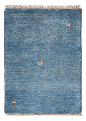 Tappeto Gabbeh - Persero - 84 x 60 cm - blu mare