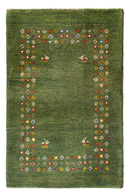 Tappeto Gabbeh - Persero - 89 x 62 cm - verde mare