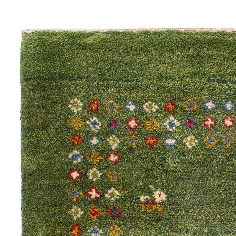 Tappeto Gabbeh - Persero - 89 x 62 cm - verde mare