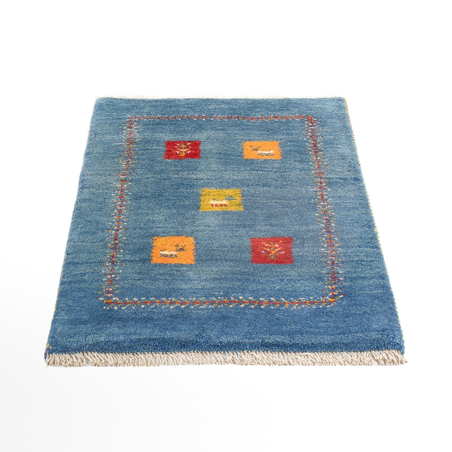 Tappeto Gabbeh - Persero - 87 x 59 cm - multicolore