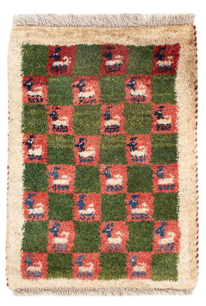 Tappeto Gabbeh - Persero - 60 x 40 cm - multicolore