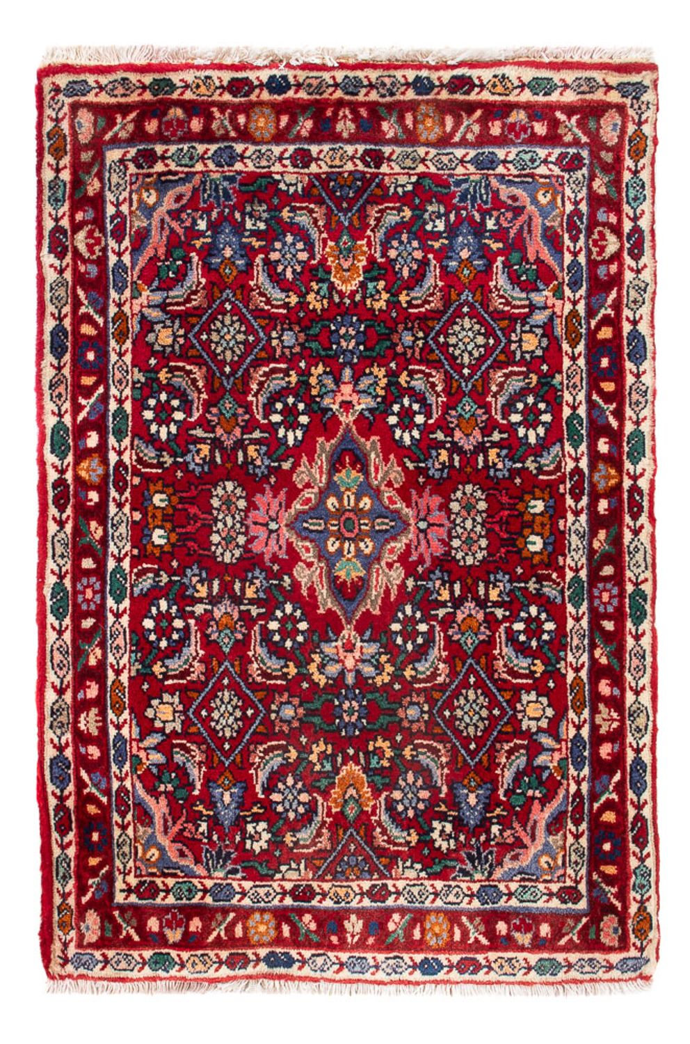 Tappeto Persero - Bidjar - 80 x 52 cm - rosso bordeaux