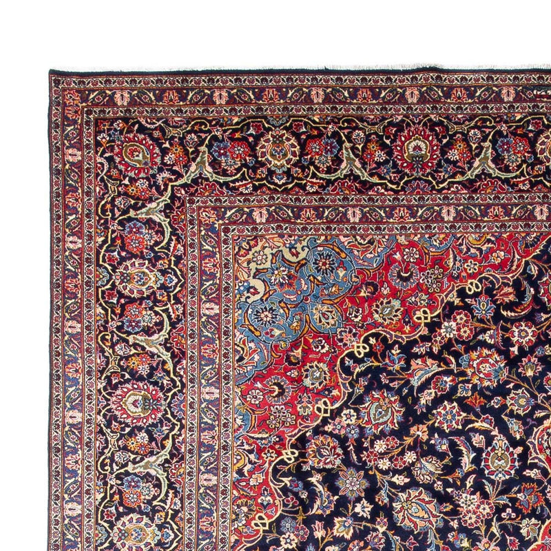 Tappeto Persero - Keshan - Antico - 410 x 298 cm - blu scuro