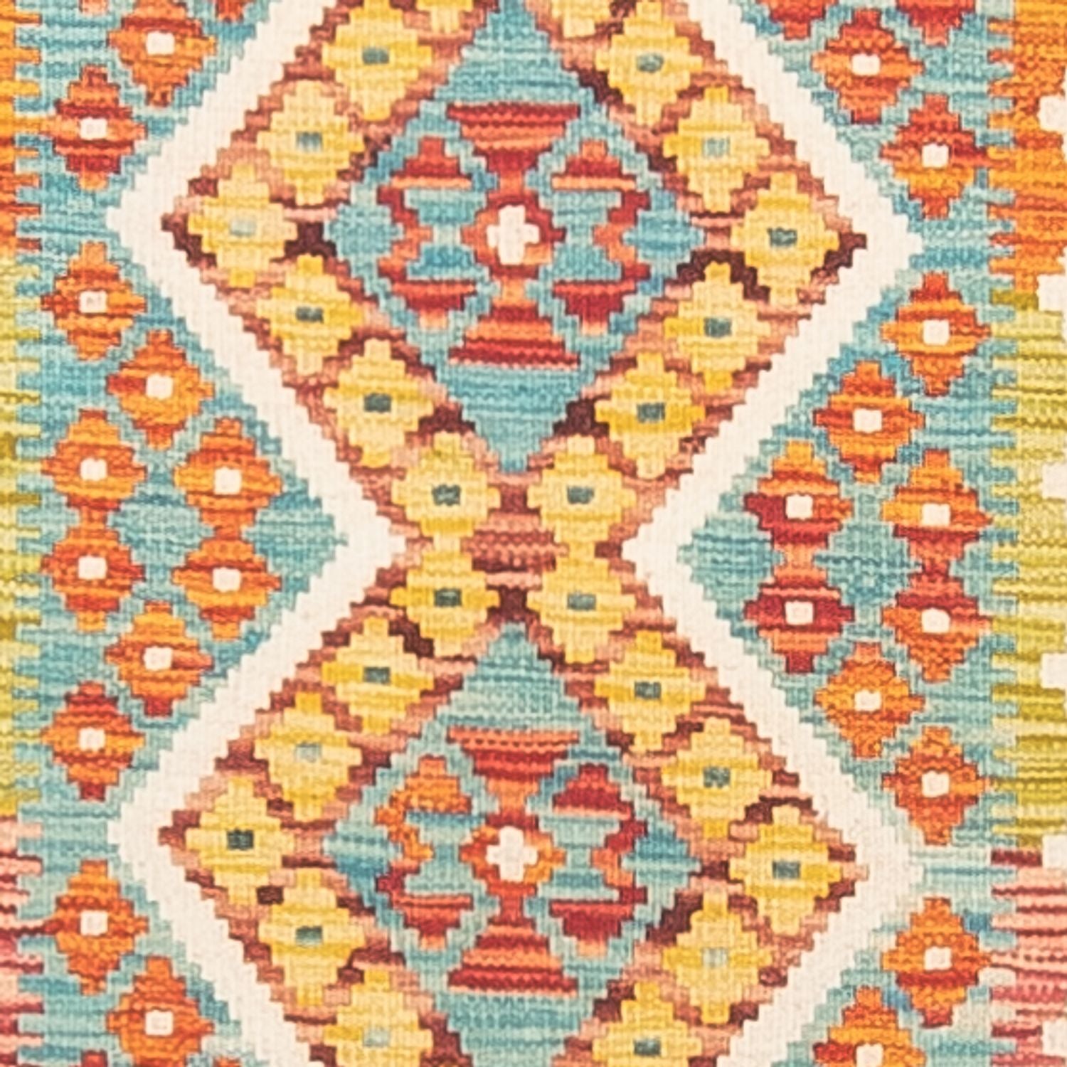 Tappeto corsia Tappeto Kelim - Splash - 280 x 85 cm - multicolore