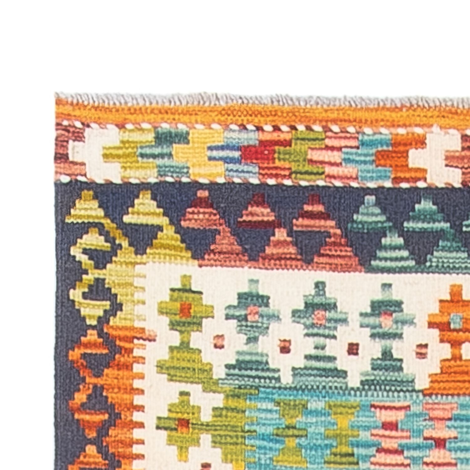 Tappeto corsia Tappeto Kelim - Splash - 280 x 85 cm - multicolore