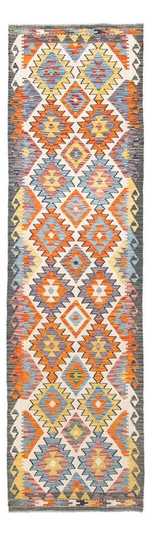 Tappeto corsia Tappeto Kelim - Splash - 299 x 86 cm - multicolore