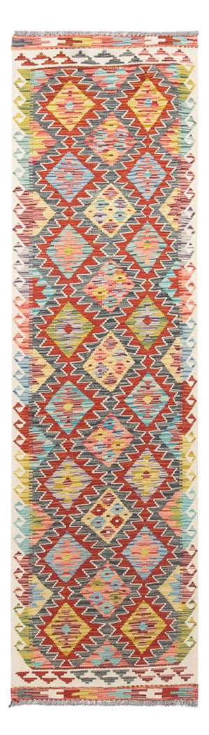 Tappeto corsia Tappeto Kelim - Splash - 286 x 78 cm - multicolore