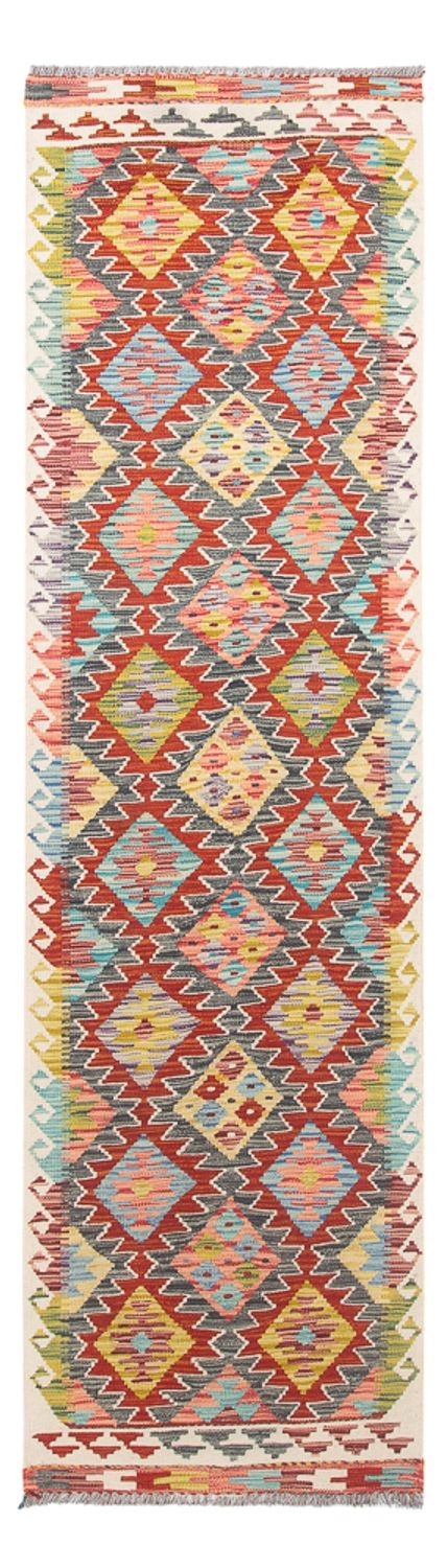 Tappeto corsia Tappeto Kelim - Splash - 286 x 78 cm - multicolore