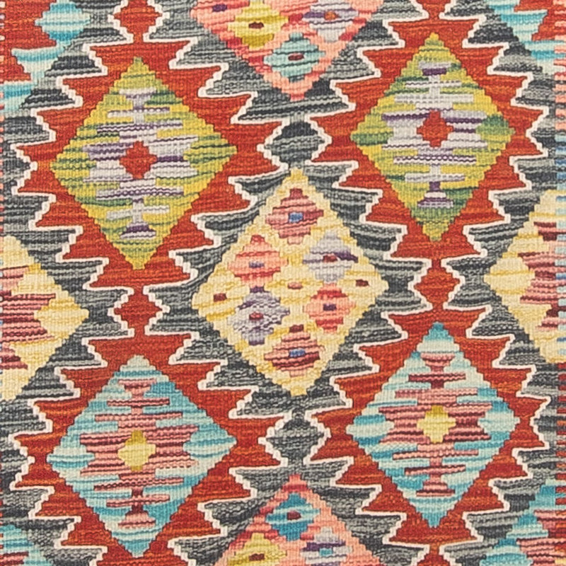Tappeto corsia Tappeto Kelim - Splash - 286 x 78 cm - multicolore