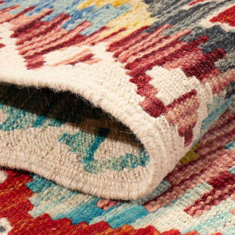 Tappeto corsia Tappeto Kelim - Splash - 286 x 78 cm - multicolore