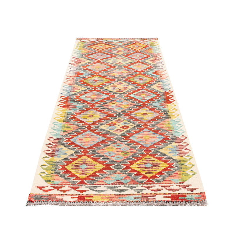 Tappeto corsia Tappeto Kelim - Splash - 286 x 78 cm - multicolore