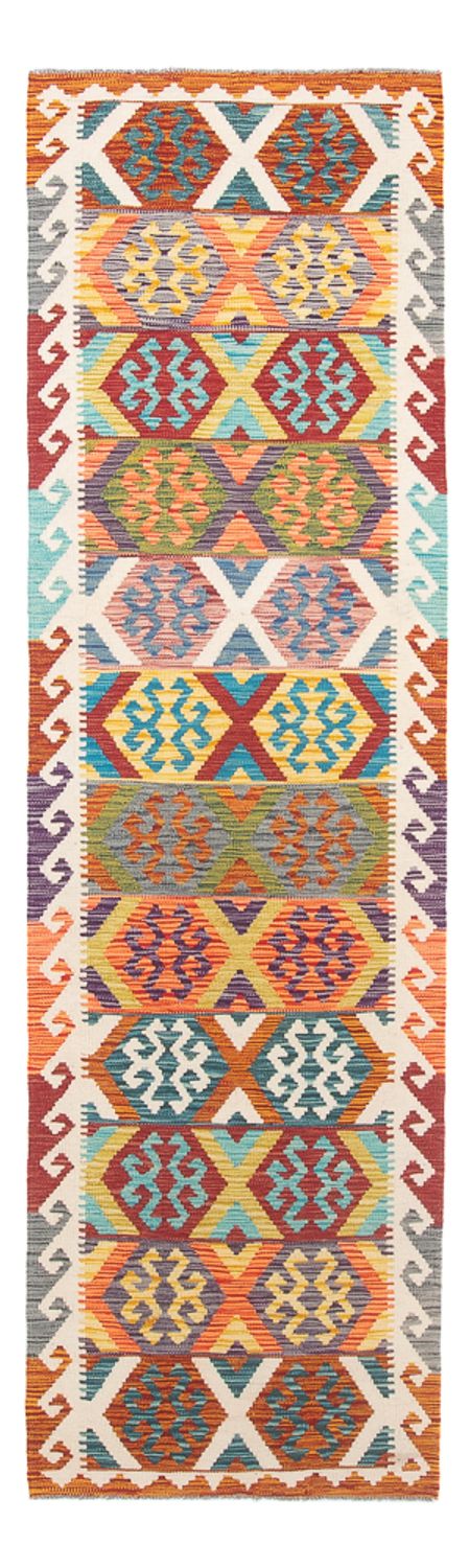 Tappeto corsia Tappeto Kelim - Splash - 294 x 82 cm - multicolore