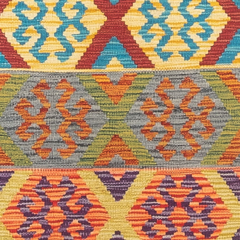 Tappeto corsia Tappeto Kelim - Splash - 294 x 82 cm - multicolore