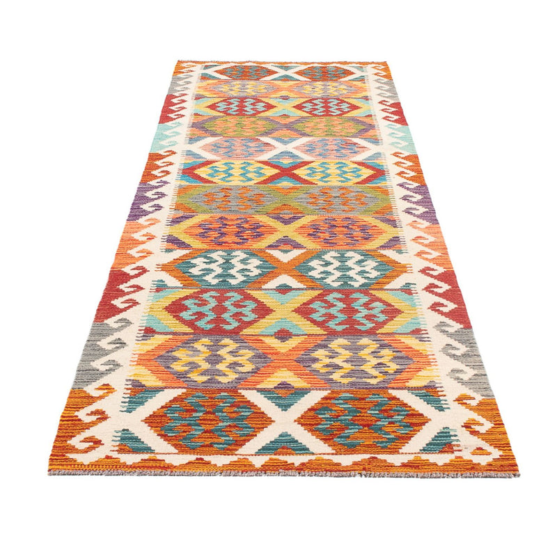 Tappeto corsia Tappeto Kelim - Splash - 294 x 82 cm - multicolore