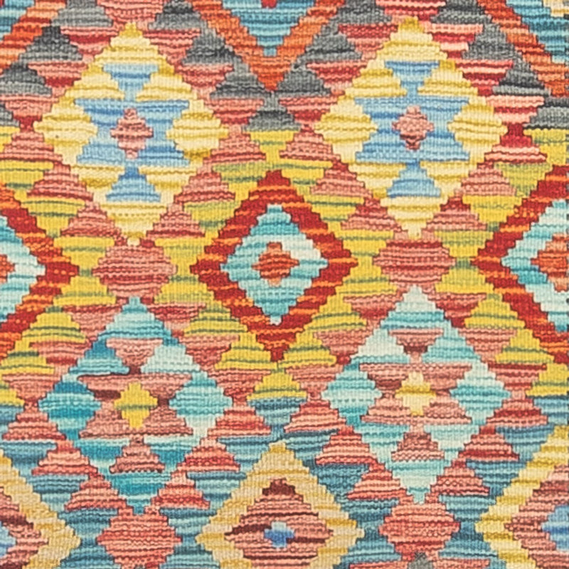 Tappeto corsia Tappeto Kelim - Splash - 232 x 80 cm - multicolore