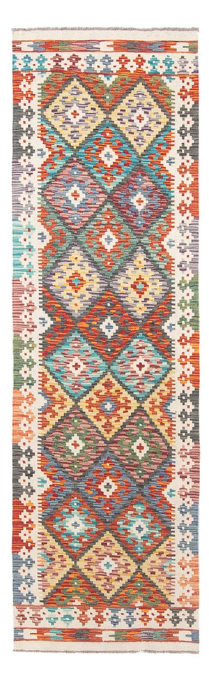 Tappeto corsia Tappeto Kelim - Splash - 255 x 74 cm - multicolore