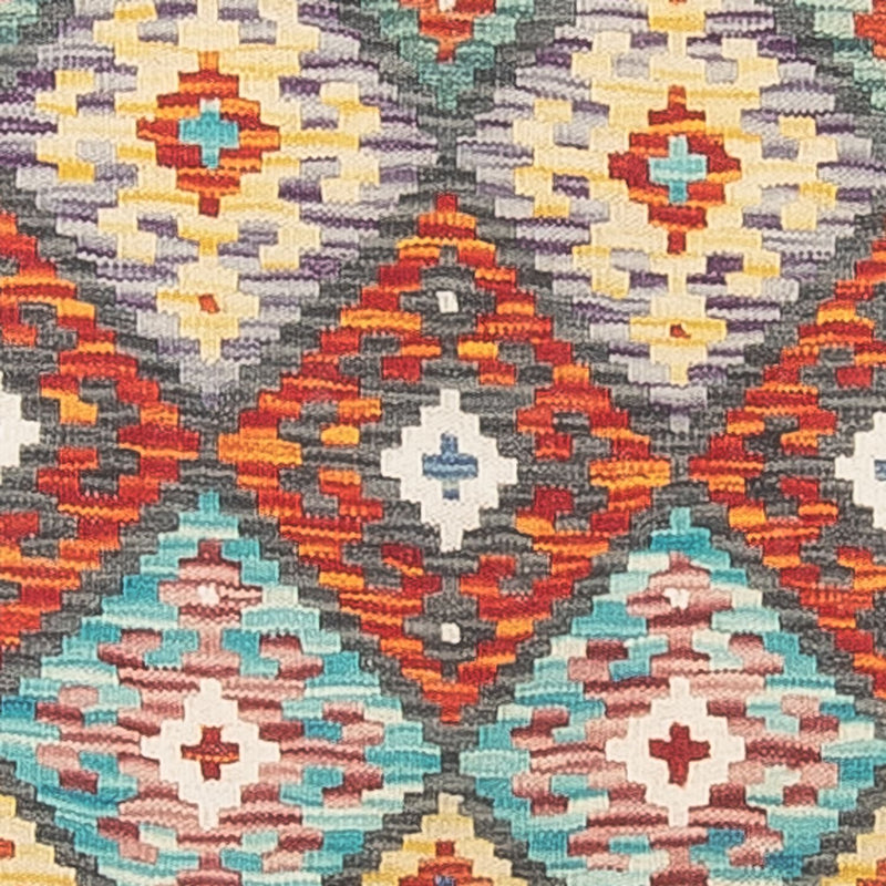 Tappeto corsia Tappeto Kelim - Splash - 255 x 74 cm - multicolore