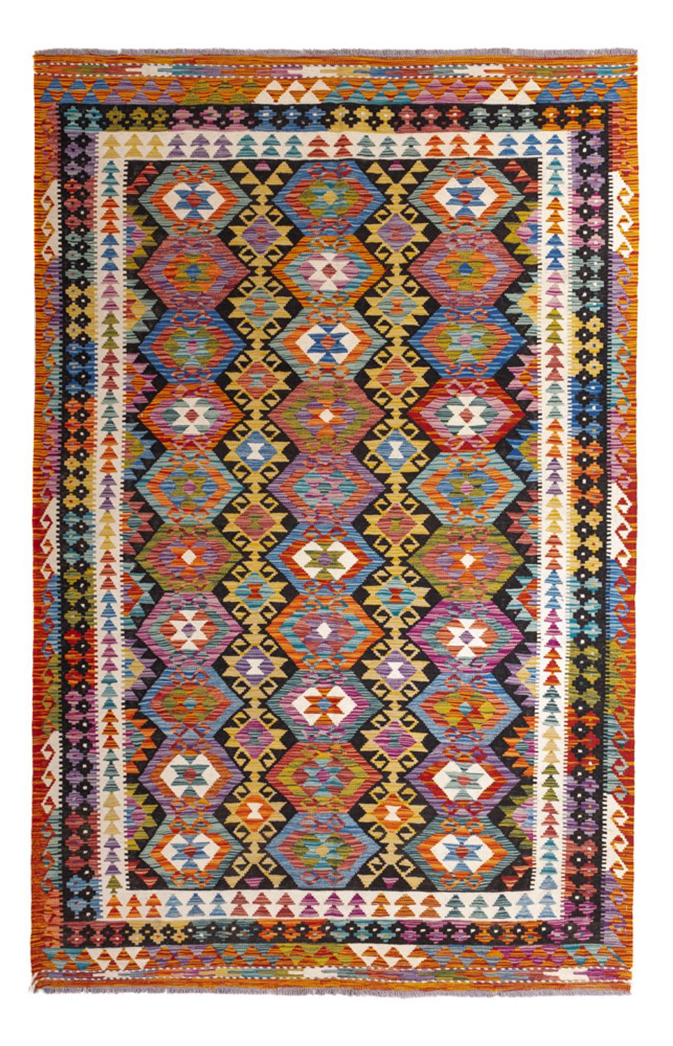 Tappeto Kelim - Splash - 250 x 163 cm - multicolore