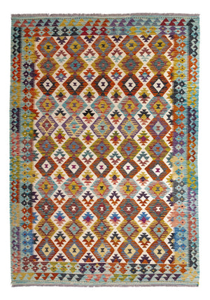 Tappeto Kelim - Splash - 243 x 169 cm - multicolore