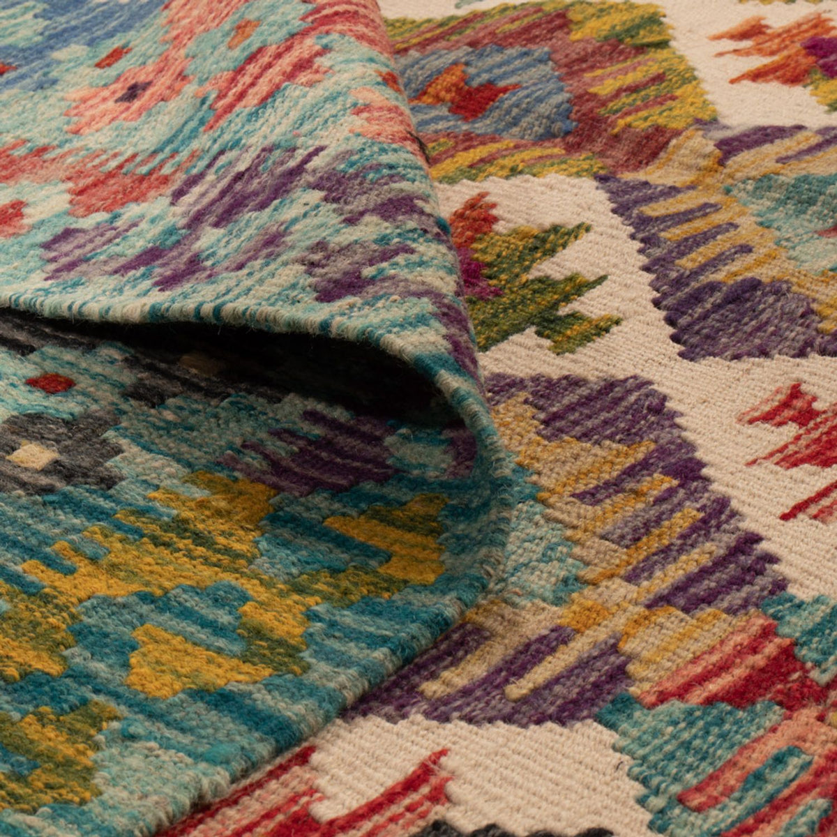 Tappeto Kelim - Splash - 243 x 169 cm - multicolore