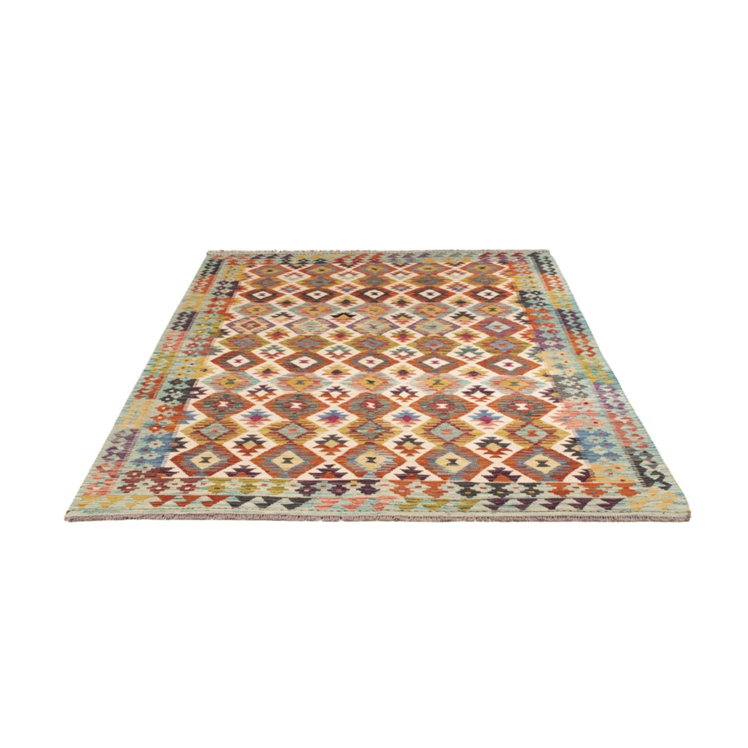 Tappeto Kelim - Splash - 243 x 169 cm - multicolore