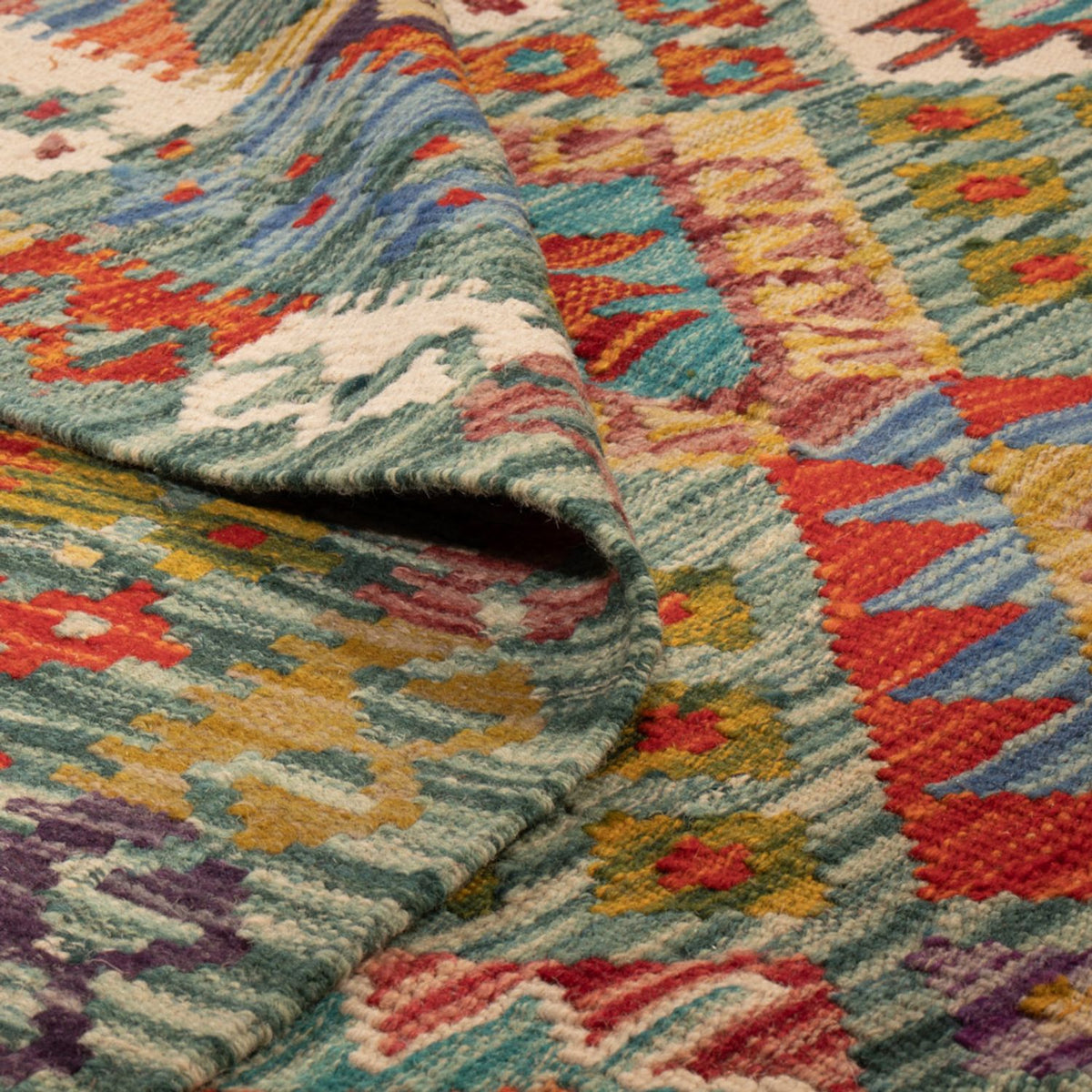 Tappeto Kelim - Splash - 248 x 183 cm - multicolore