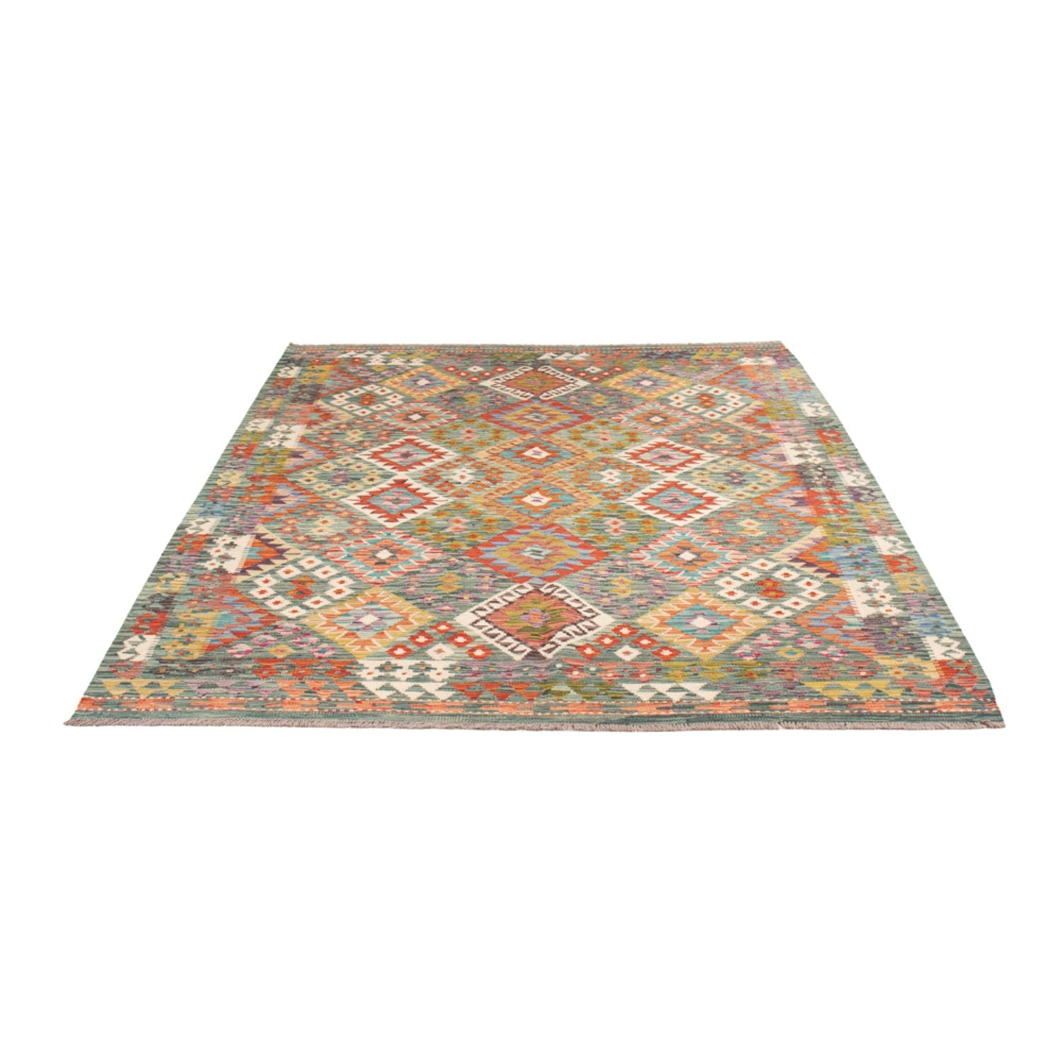 Tappeto Kelim - Splash - 248 x 183 cm - multicolore