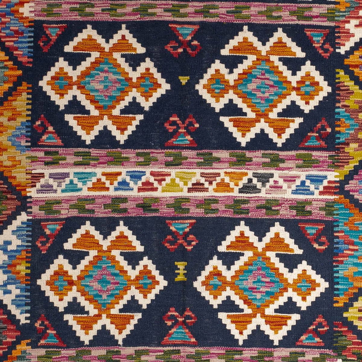 Tappeto Kelim - Splash - 247 x 176 cm - multicolore