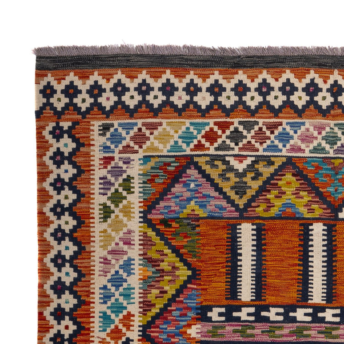 Tappeto Kelim - Splash - 247 x 176 cm - multicolore