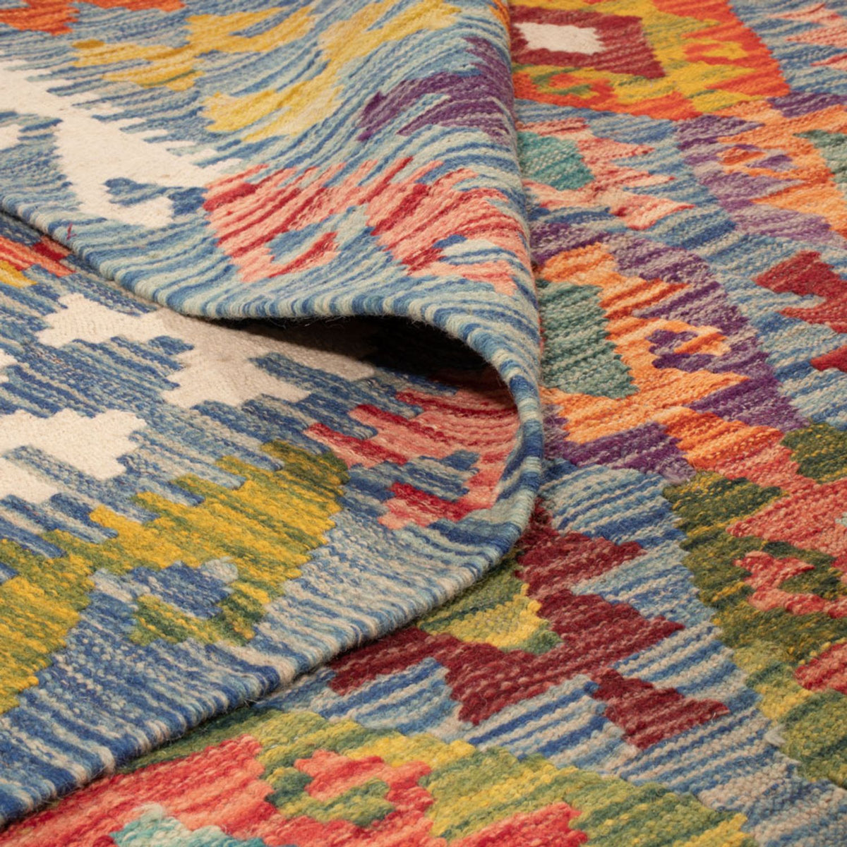 Tappeto Kelim - Splash - 241 x 175 cm - multicolore