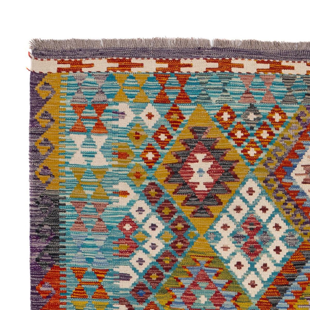 Tappeto Kelim - Splash - 247 x 178 cm - multicolore