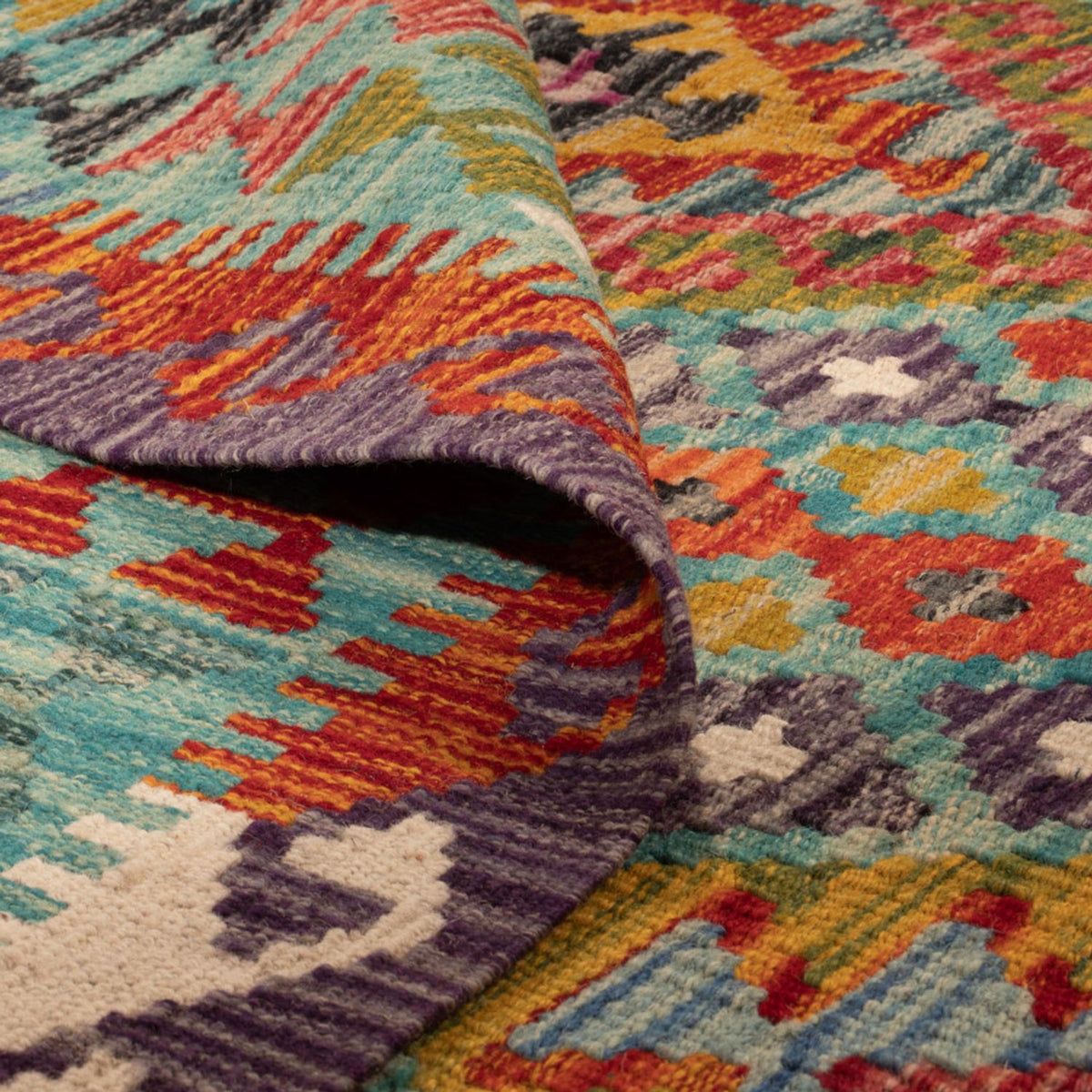 Tappeto Kelim - Splash - 247 x 178 cm - multicolore