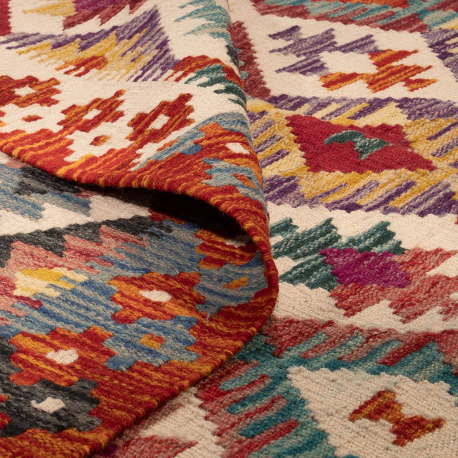 Tappeto Kelim - Splash - 245 x 165 cm - multicolore