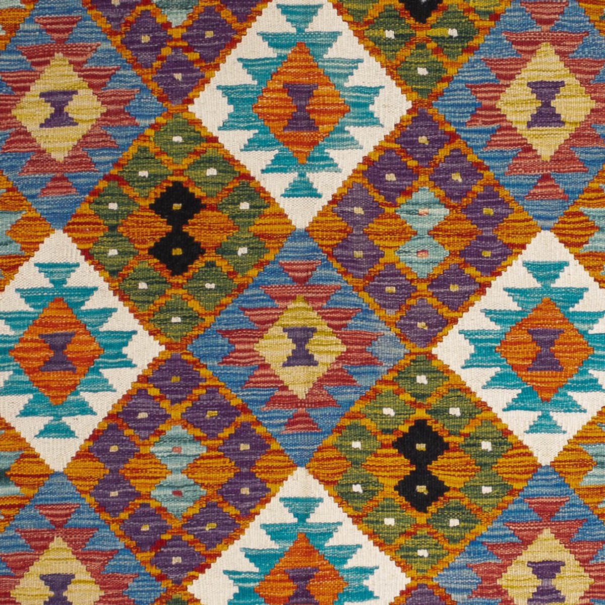 Tappeto Kelim - Splash - 196 x 150 cm - multicolore