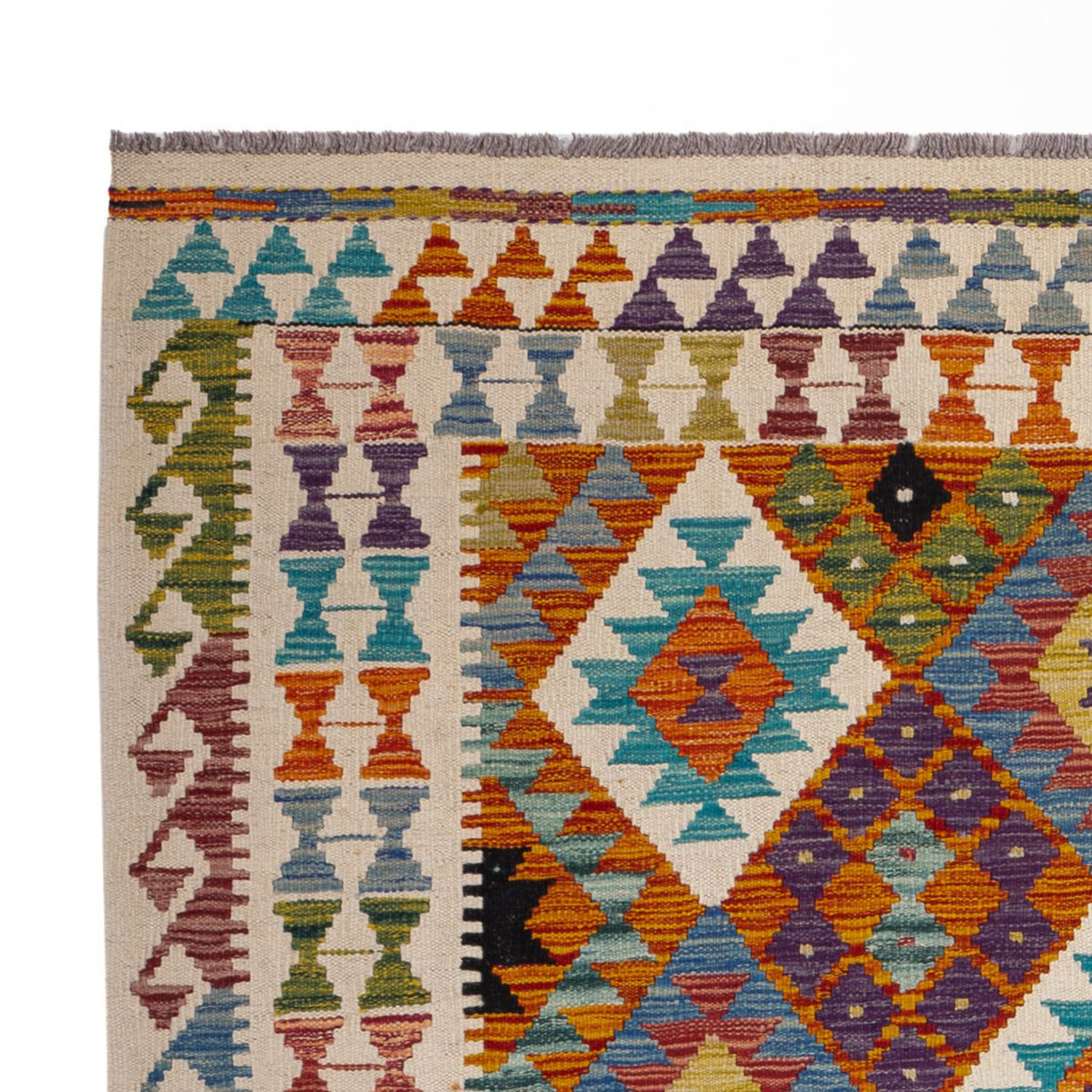 Tappeto Kelim - Splash - 196 x 150 cm - multicolore