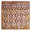 Tappeto Kelim - Splash quadrato  - 152 x 152 cm - multicolore