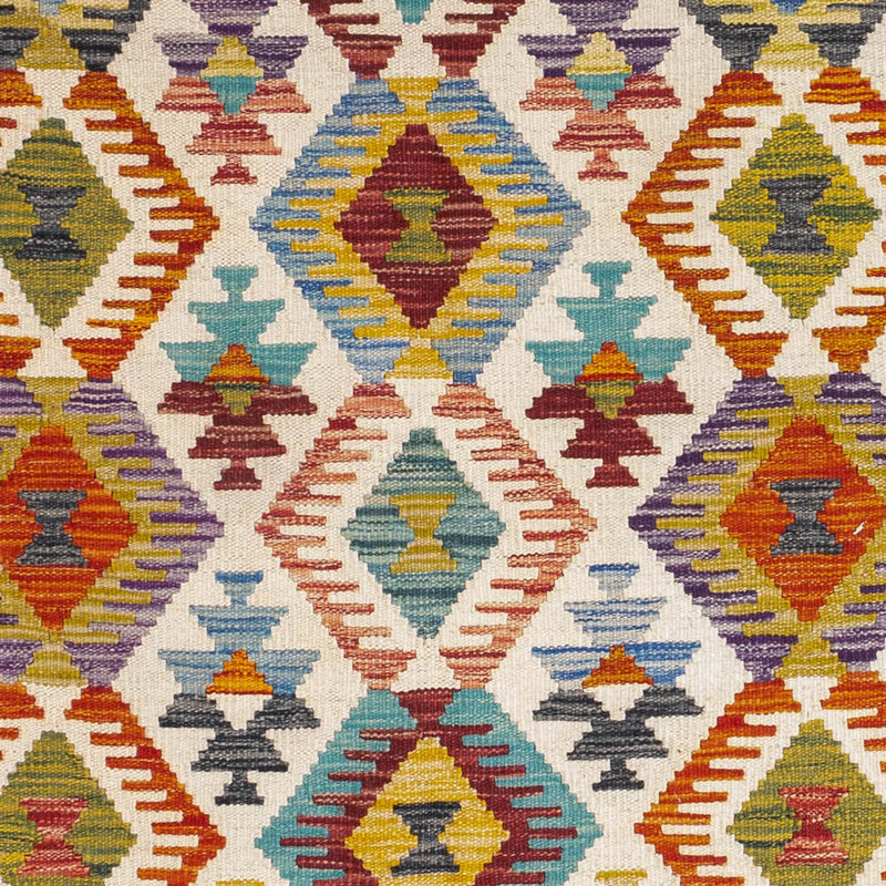 Tappeto Kelim - Splash quadrato  - 154 x 143 cm - multicolore