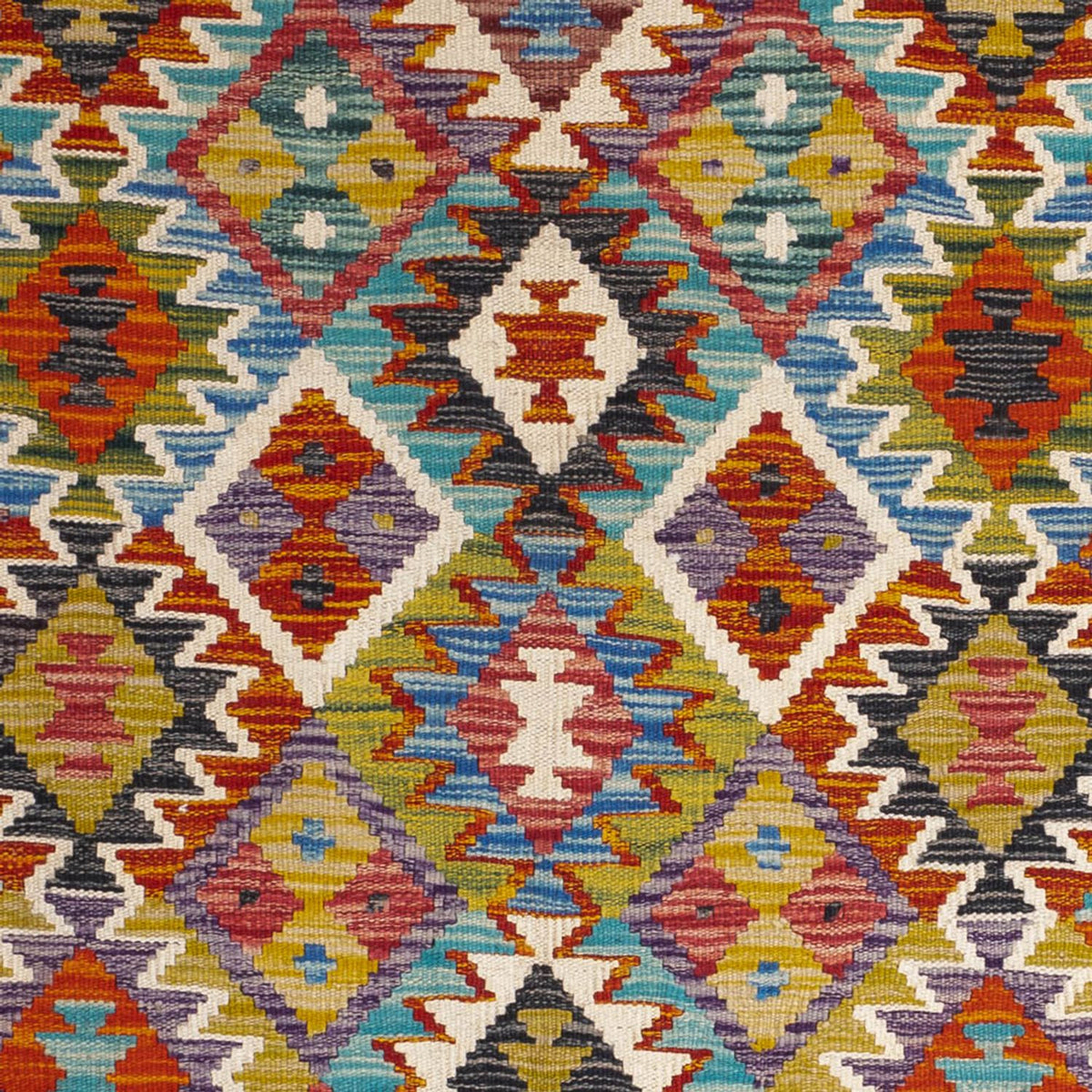 Tappeto Kelim - Splash quadrato  - 154 x 154 cm - multicolore