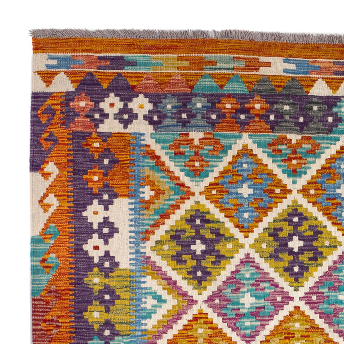 Tappeto Kelim - Splash - 158 x 152 cm - multicolore