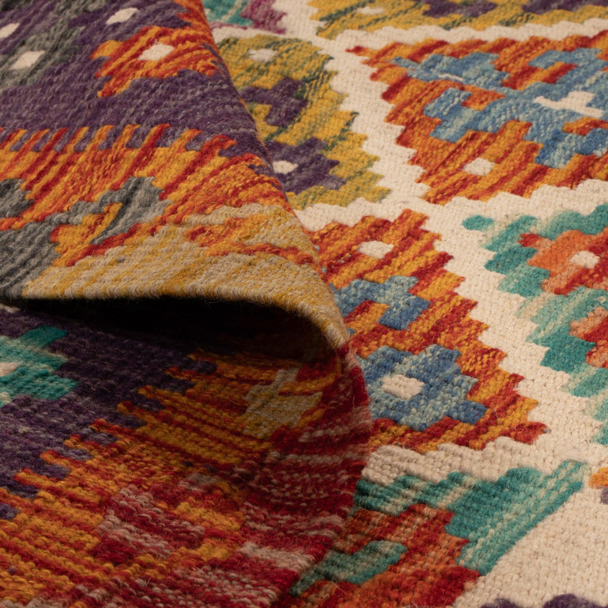 Tappeto Kelim - Splash - 158 x 152 cm - multicolore