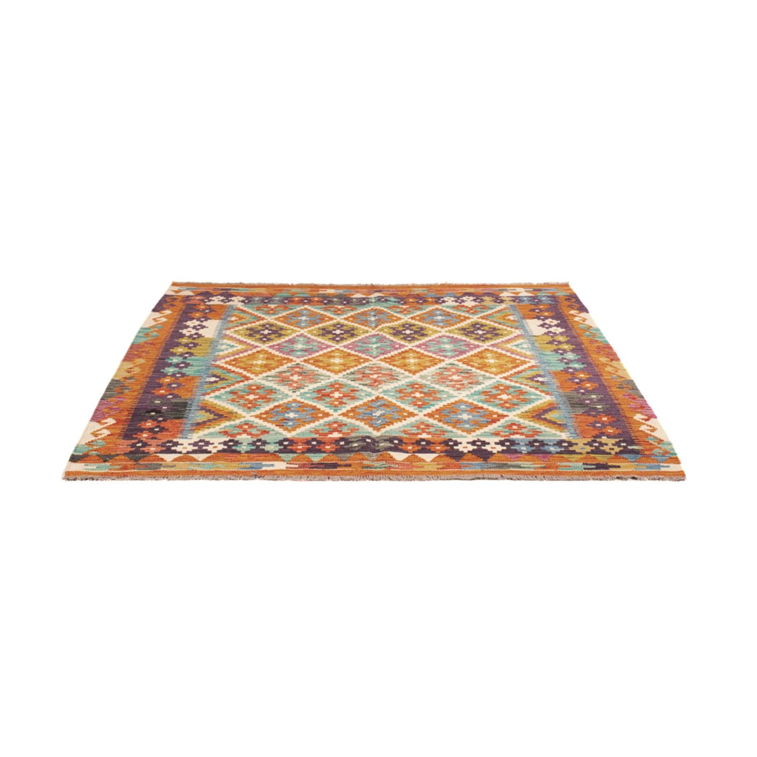 Tappeto Kelim - Splash - 158 x 152 cm - multicolore