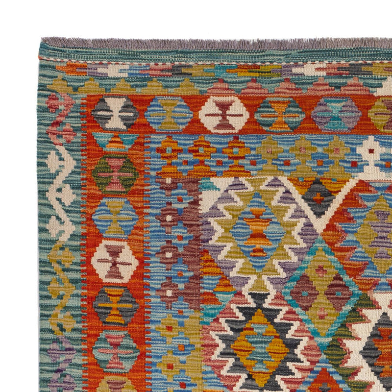 Tappeto Kelim - Splash quadrato  - 154 x 152 cm - multicolore