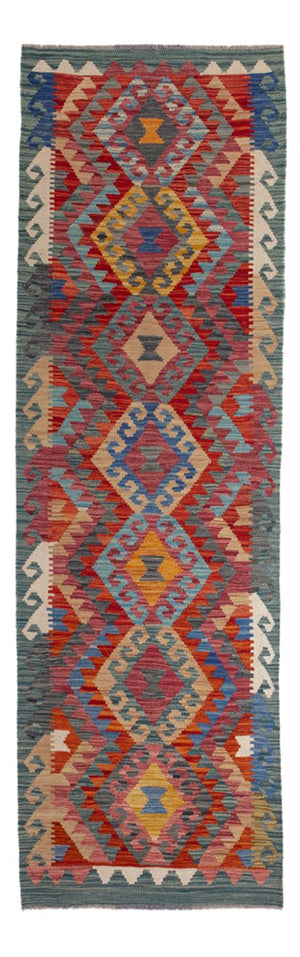 Tappeto corsia Tappeto Kelim - Splash - 244 x 79 cm - multicolore
