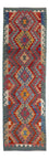 Tappeto corsia Tappeto Kelim - Splash - 244 x 79 cm - multicolore