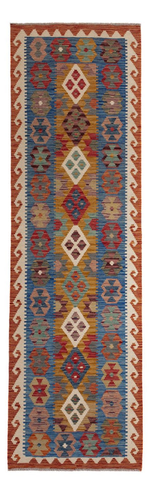 Tappeto corsia Tappeto Kelim - Splash - 255 x 82 cm - multicolore