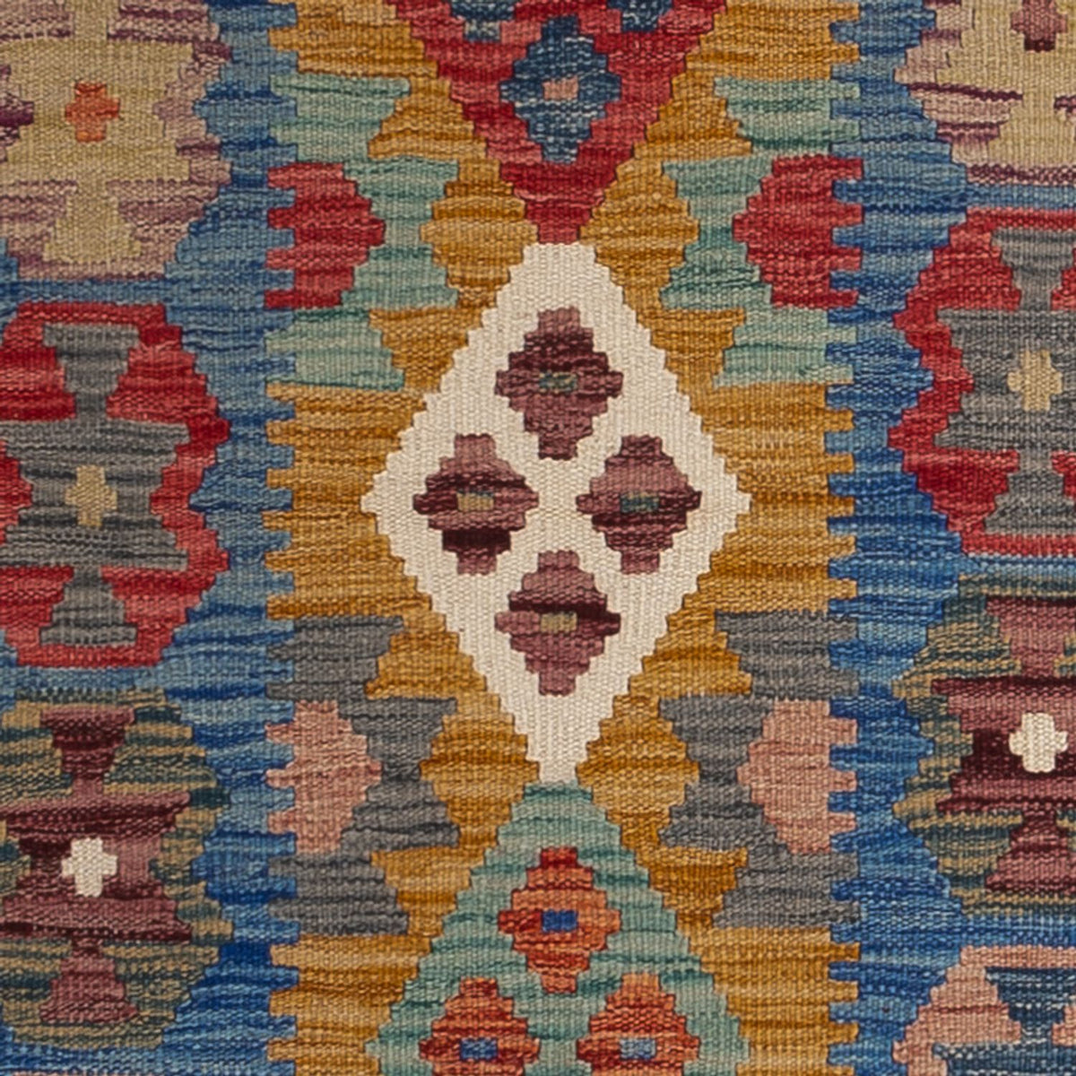 Tappeto corsia Tappeto Kelim - Splash - 255 x 82 cm - multicolore